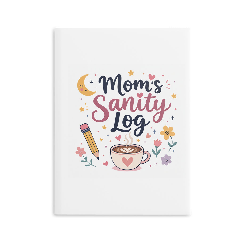 Mom's Sanity Log Notebook | Funny Self-Care Journal Gift for Stay at Home Moms
