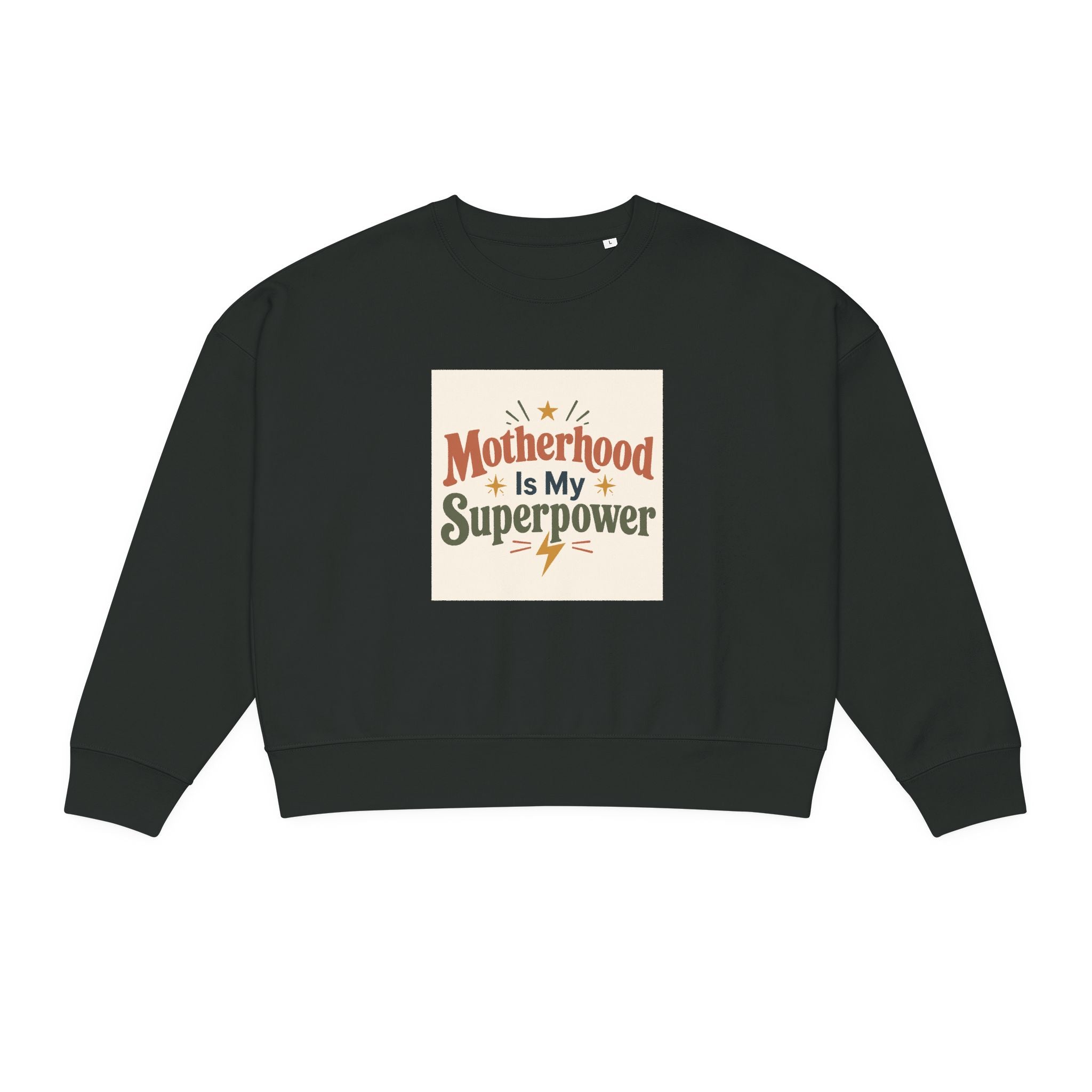 Motherhood Is My Superpower Mom Sweatshirt | Cozy Gift for New Moms | Baby Shower Mother's Day