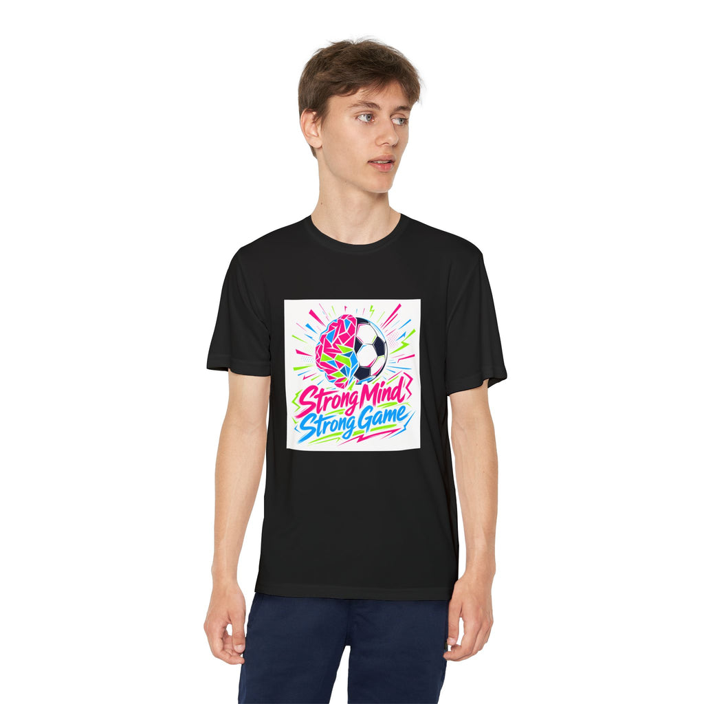 Little Kicker Big Heart Youth Soccer Mental Health Awareness Kids Sportswear Strong Mind Strong Game