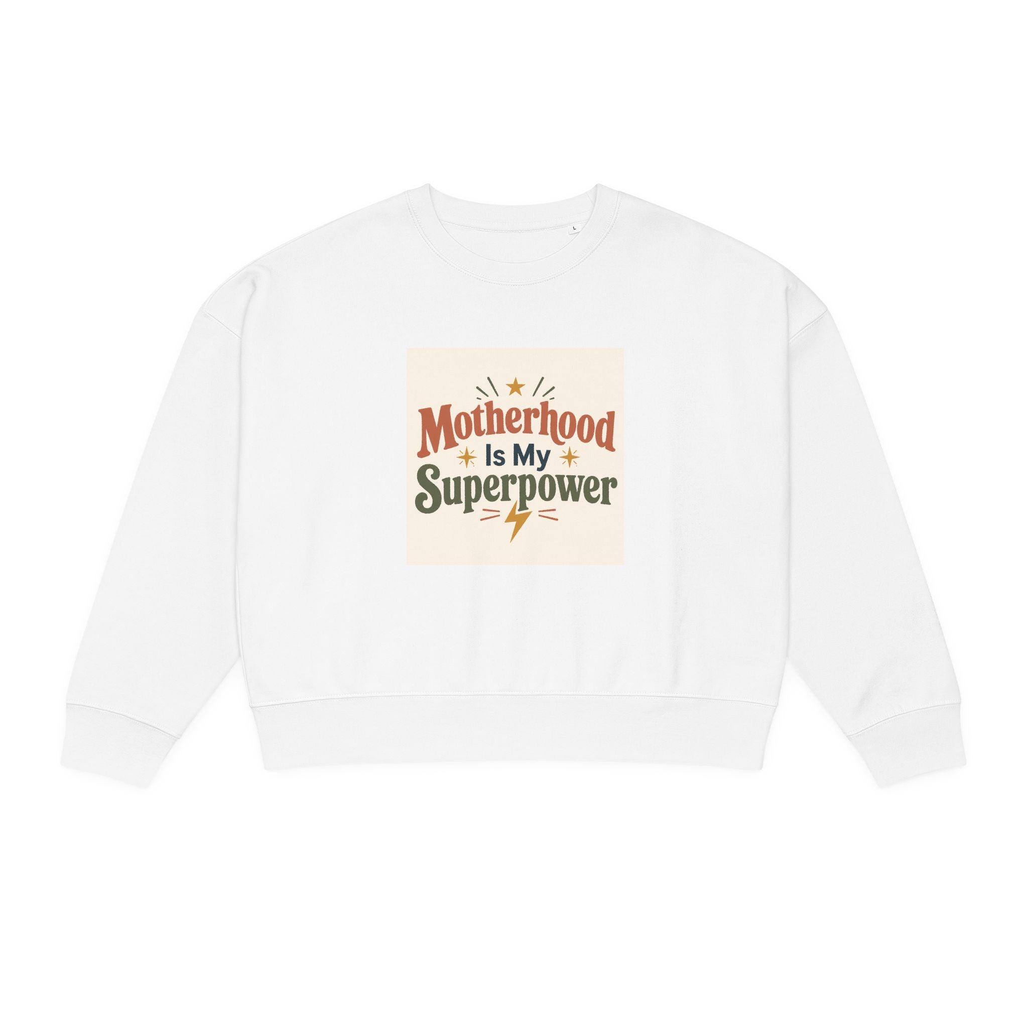 Motherhood Is My Superpower Mom Sweatshirt | Cozy Gift for New Moms | Baby Shower Mother's Day