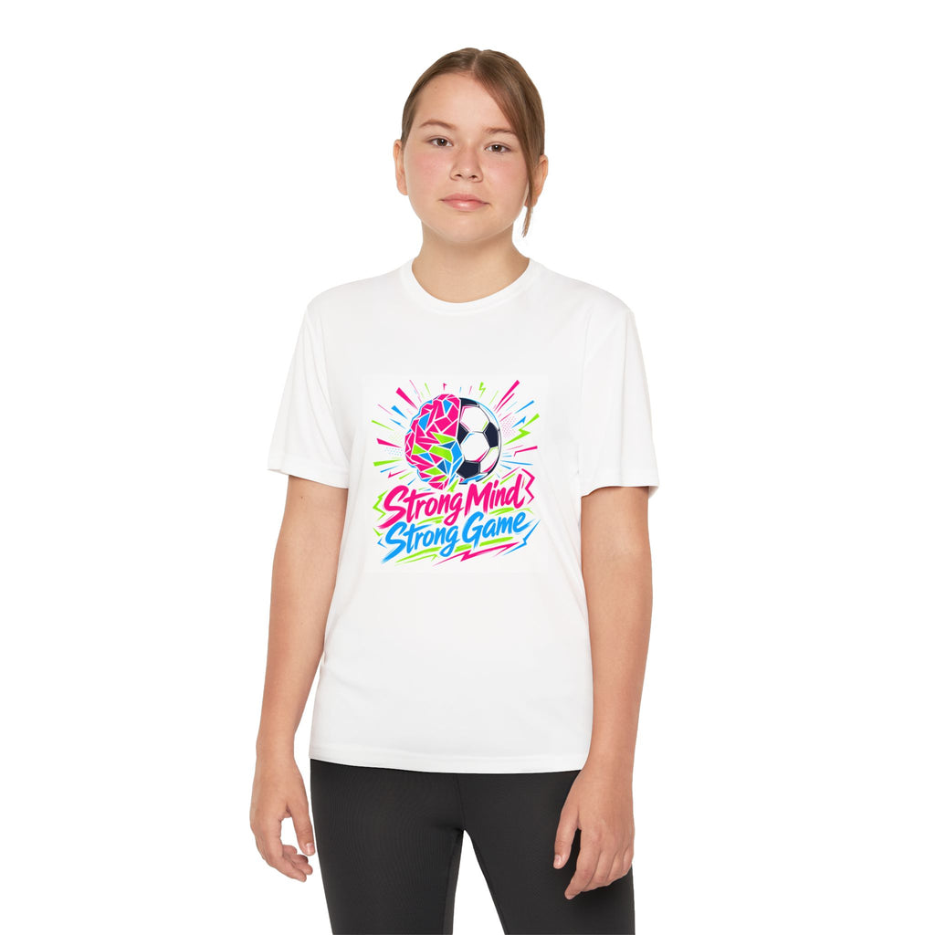 Little Kicker Big Heart Youth Soccer Mental Health Awareness Kids Sportswear Strong Mind Strong Game