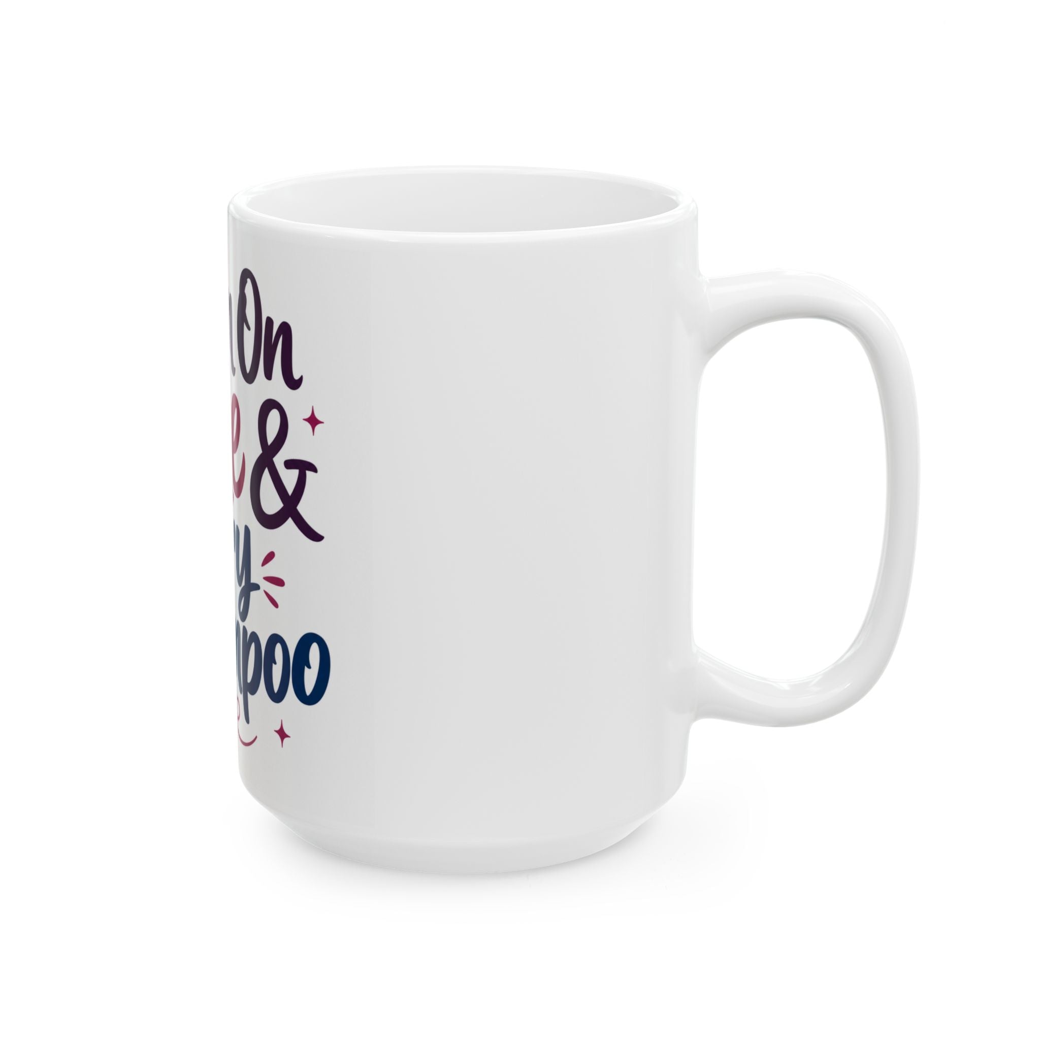 I Run On Wine & Dry Shampoo Funny Mom Mug | Stay At Home Mom Gift | Mom Humor Coffee Cup