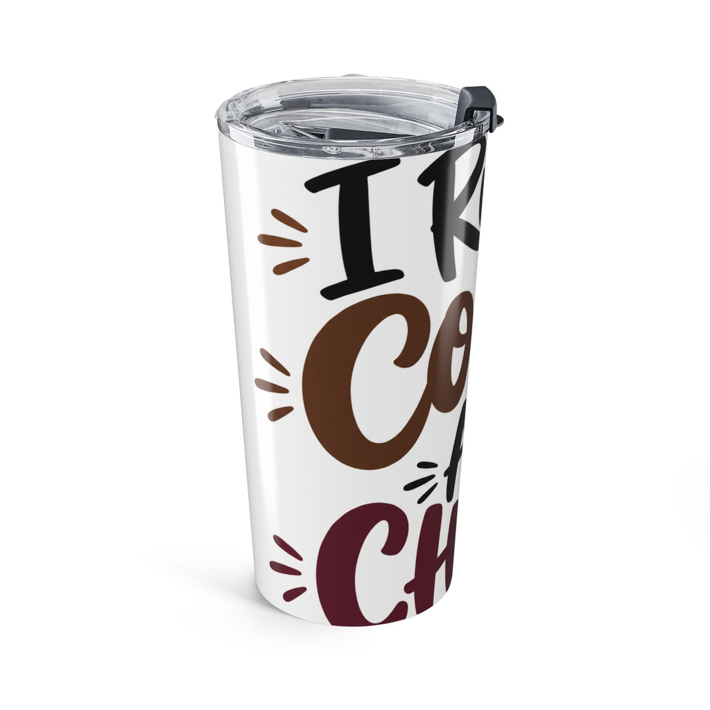 I Run On Coffee And Chaos Tumbler | Funny Stay At Home Mom Gift | Mom Life Cup