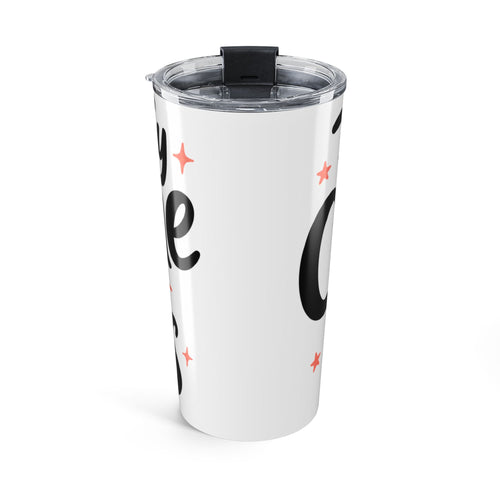 Fueled By Caffeine And Chaos Funny Mom Tumbler | Coffee Loving Mom Gift | Stay At Home Mom Tumbler